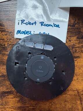 OEM iRobot Roomba 694 Top Control Panel Cover with Buttons and LED Diffusers